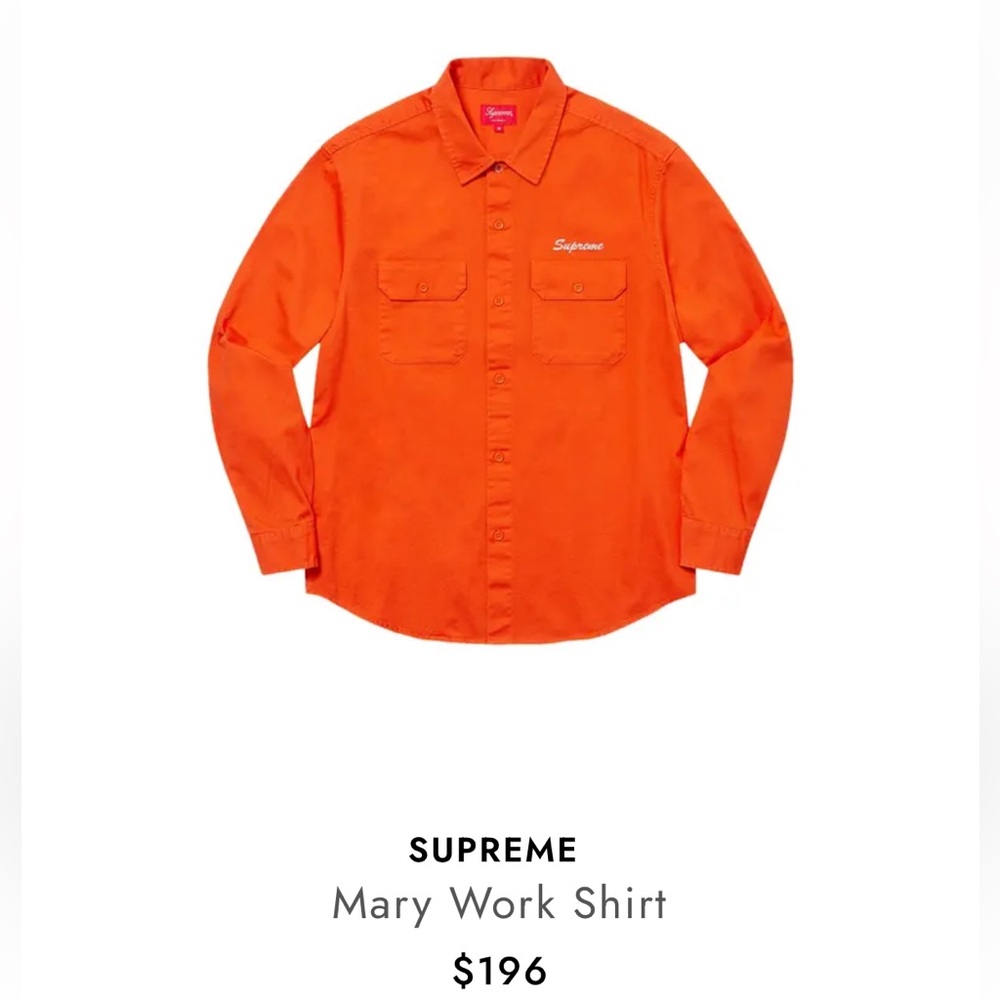 Supreme Mary work shirt